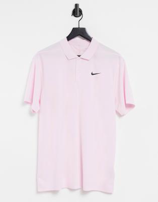 фото Розовая футболка-поло с логотипом nike golf victory-розовый цвет