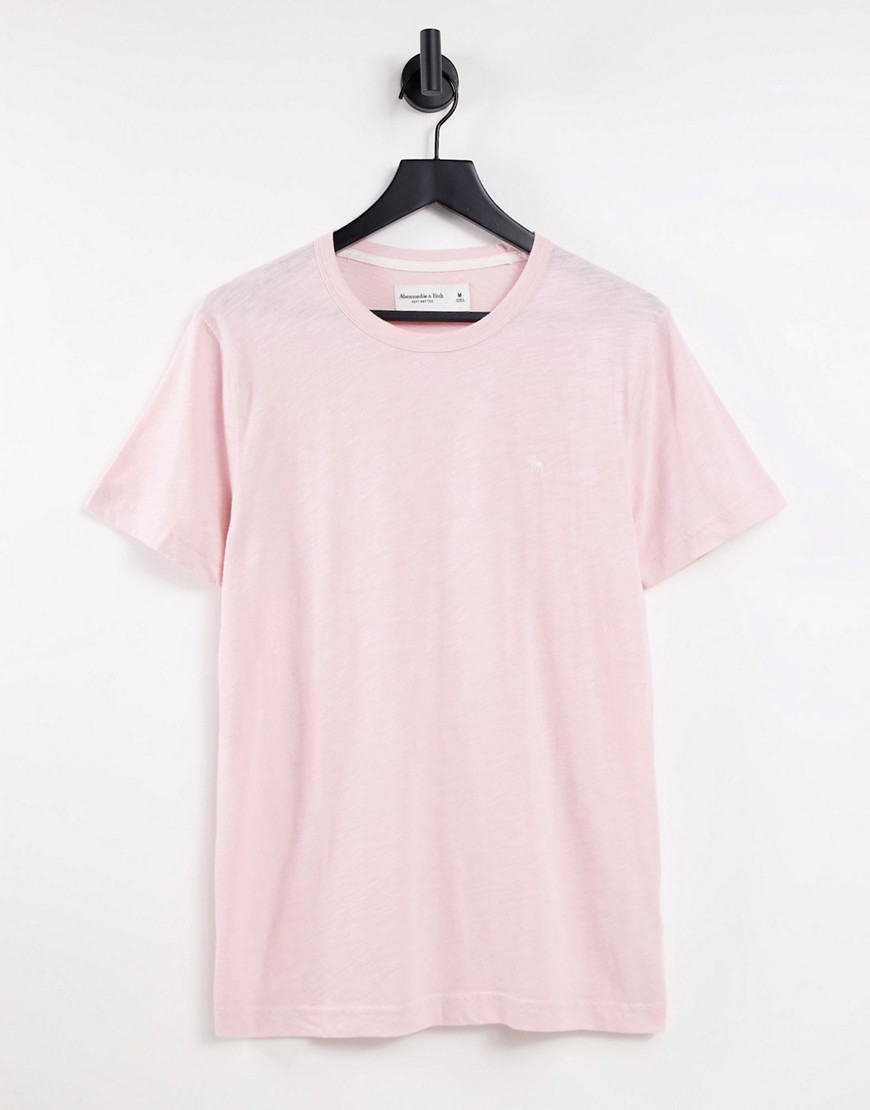 фото Розовая футболка с логотипом abercrombie & fitch-розовый цвет
