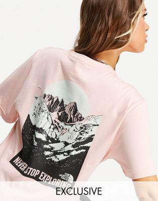 фото Розовая футболка the north face back natural wonders – эксклюзивно для asos-черный