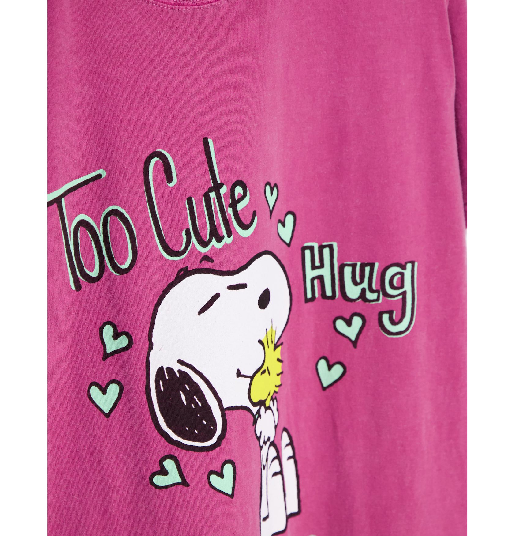 Vintage Supply X Peanuts Too Cute Oversized T Shirt In Pink