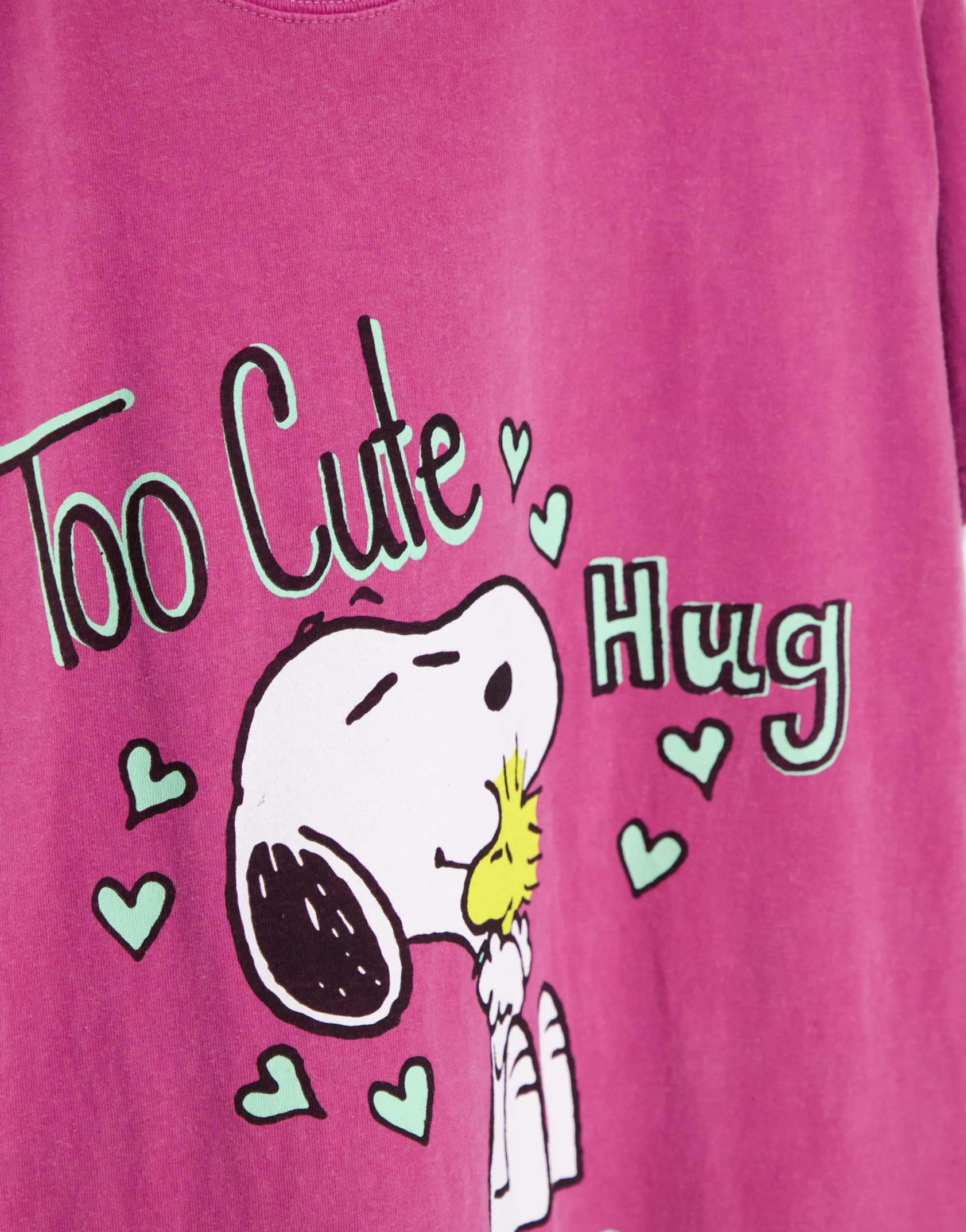 Vintage Supply X Peanuts Too Cute Oversized T Shirt In Pink