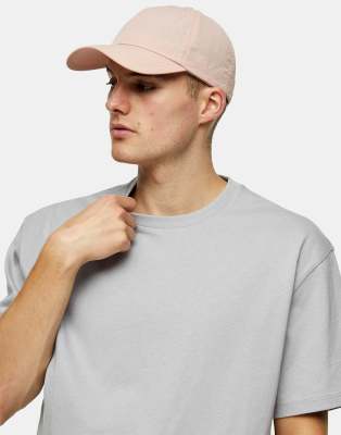 фото Розовая кепка из жатого нейлона topman-розовый цвет