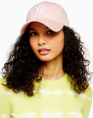 фото Розовая кепка с принтом "ny" topshop new era-розовый цвет