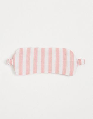 фото Розовая маска для сна в полоску in the style x lorna luxe-многоцветный