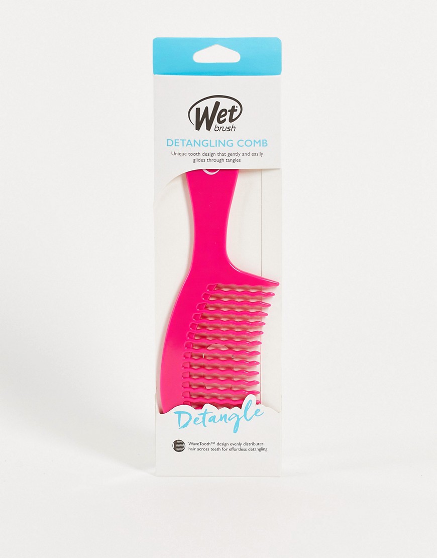 фото Розовая расческа wetbrush detangler-розовый цвет