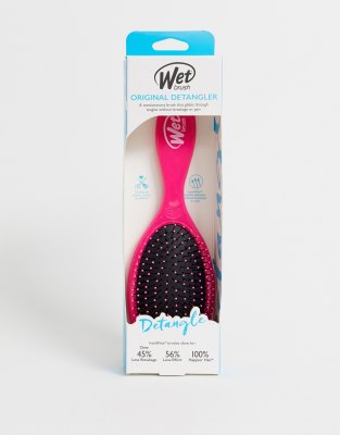 фото Розовая щетка для волос wetbrush original detangler-бесцветный wet brush