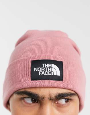 фото Розовая шапка-бини из переработанного материала the north face-розовый