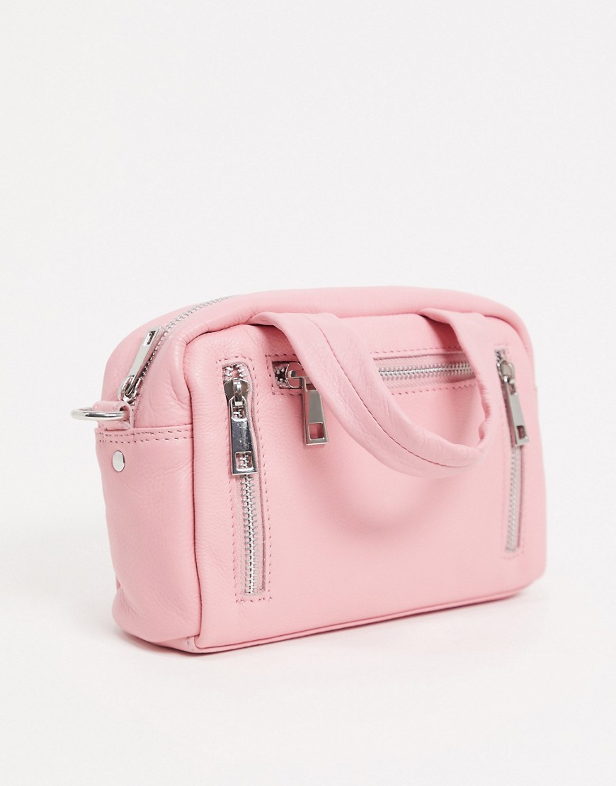 фото Розовая сумка через плечо nunoo-розовый