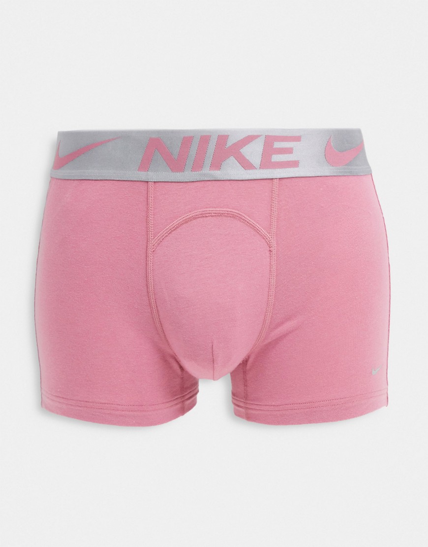 фото Розовые боксеры-брифы из хлопка с добавлением модала nike luxe-розовый цвет