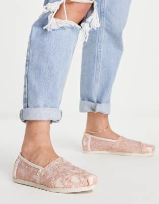 фото Розовые эспадрильи toms-розовый цвет