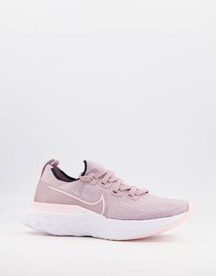 фото Розовые кроссовки nike running react infinity run flyknit-розовый цвет