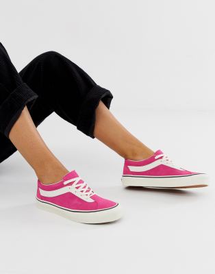 фото Розовые кроссовки vans bold ni-розовый