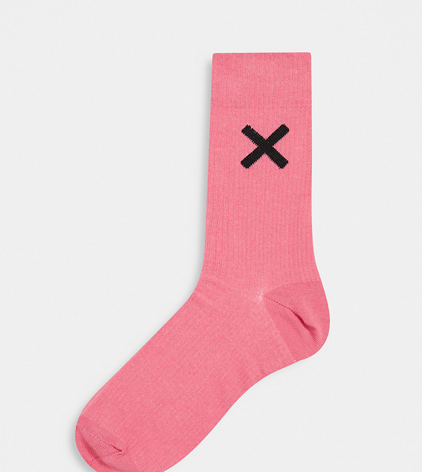 фото Розовые носки с принтом тай-дай collusion unisex-многоцветный