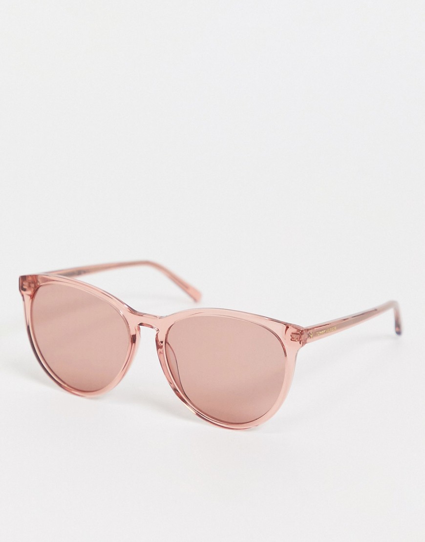 фото Розовые солнцезащитные очки tommy hilfiger 1724/s-розовый цвет
