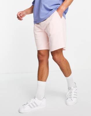 Розовые трикотажные шорты в стиле oversized ASOS DESIGN-Розовый цвет