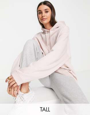 фото Розовый худи в стиле "oversized" topshop tall-розовый цвет