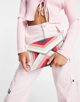 фото Розовый клатч-конверт rebecca minkoff-multi