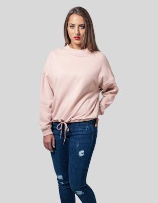 фото Розовый oversized-свитшот с круглым вырезом urban classics-розовый цвет