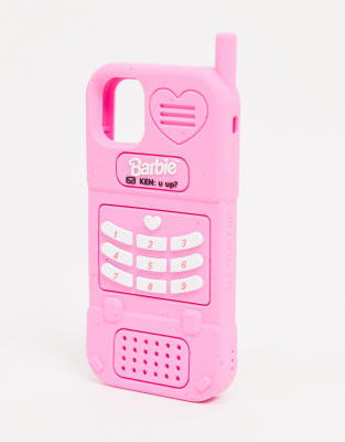 фото Розовый силиконовый чехол для iphone xr/11 skinnydip barbie