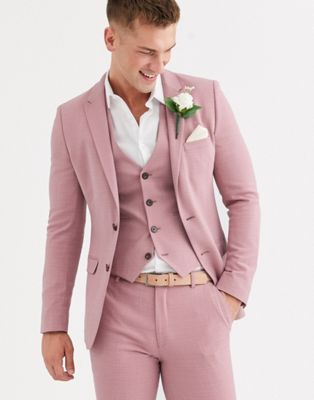 Розовый костюм на свадьбу