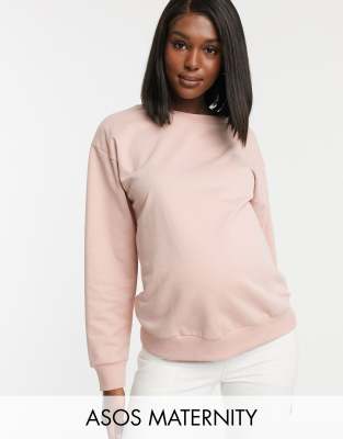 фото Розовый свитшот из органического хлопка asos design maternity asos maternity