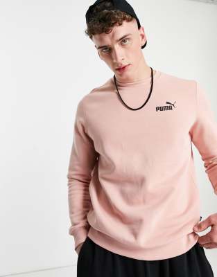 фото Розовый свитшот с логотипом puma essentials-розовый цвет