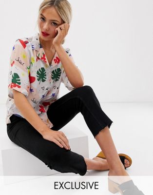 фото Рубашка с принтом lily & lionel - exclusive-мульти lily and lionel