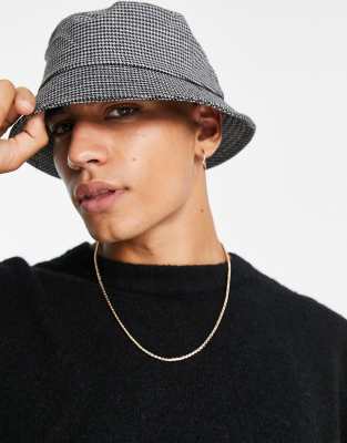 Rudie - Bucket hat met pied-de-poule motief