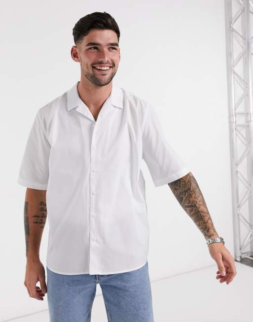 Rudie oversized short sleeve revere collar shirt