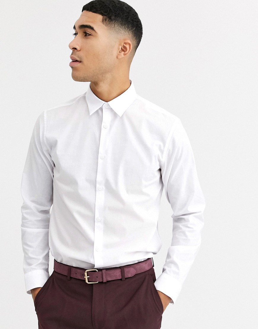 Rudie - Oxford-skjorte med lange ærmer-Hvid