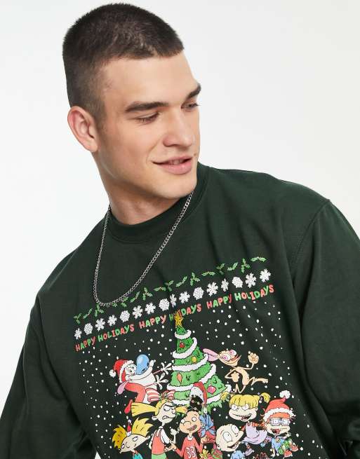 Rugrats christmas sweatshirt in green