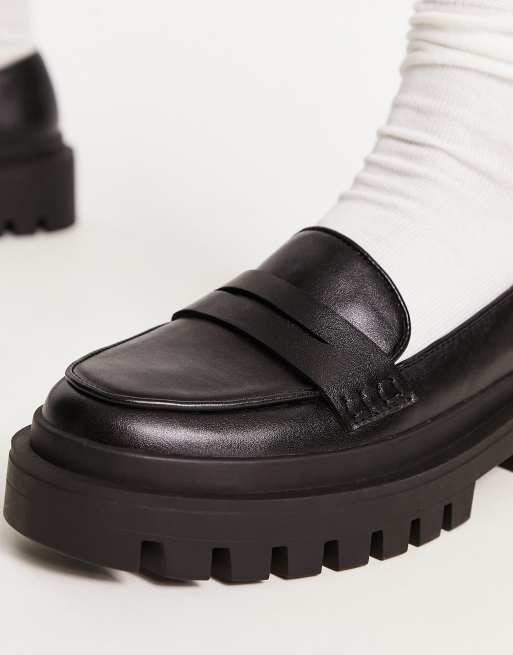 Rule London Exclusive Faith cleated loafters in black | ASOS