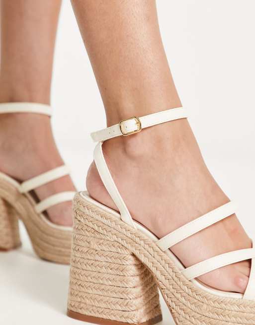 Strappy cheap platform espadrilles