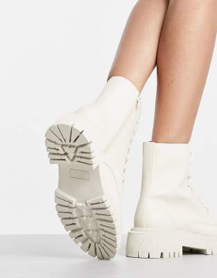 ecru white boots