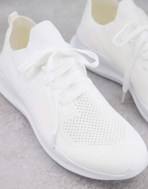 Knitted runner trainers hotsell