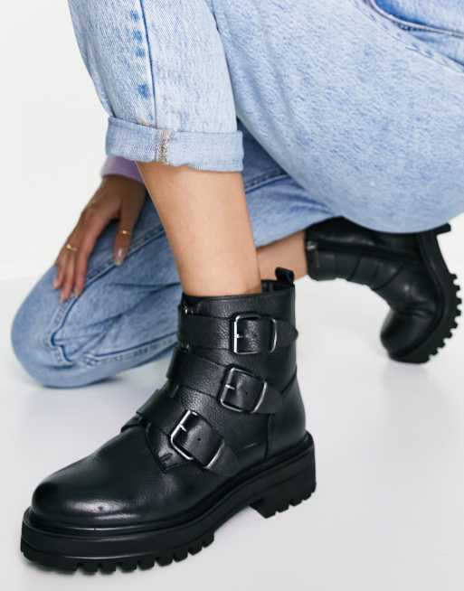 Buckle boots clearance asos