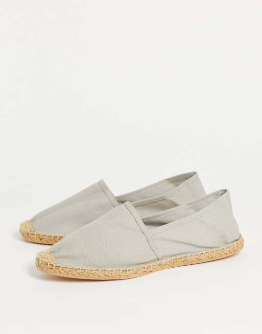 Rule London Slip On Espadrilles In Grey Asos 