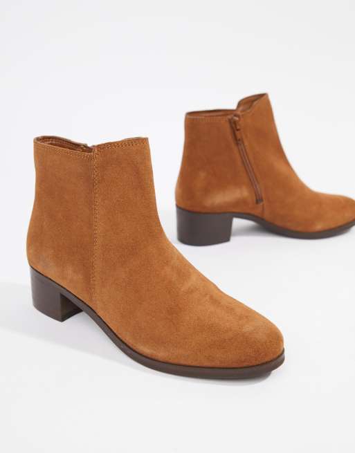 Rule London Suede Mid Heel Boot