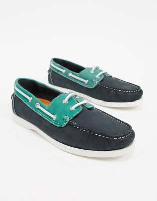two tone boat shoes