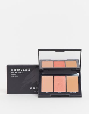 фото Румяна morphe blushing babes - pop of coral trio-оранжевый цвет