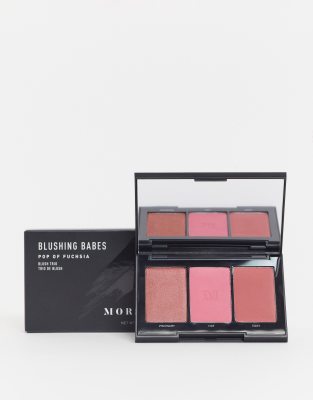 фото Румяна morphe blushing babes - pop of fuchsia trio-розовый цвет