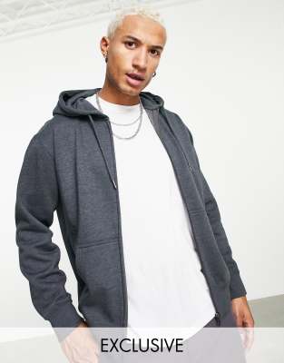 Russell Athletic Zip Up Hoodie In Charcoal Heather-grey | ModeSens