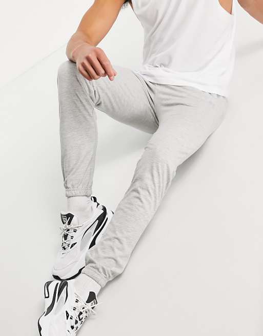 Russell Athletic basic logo sweatpants in gray | ASOS