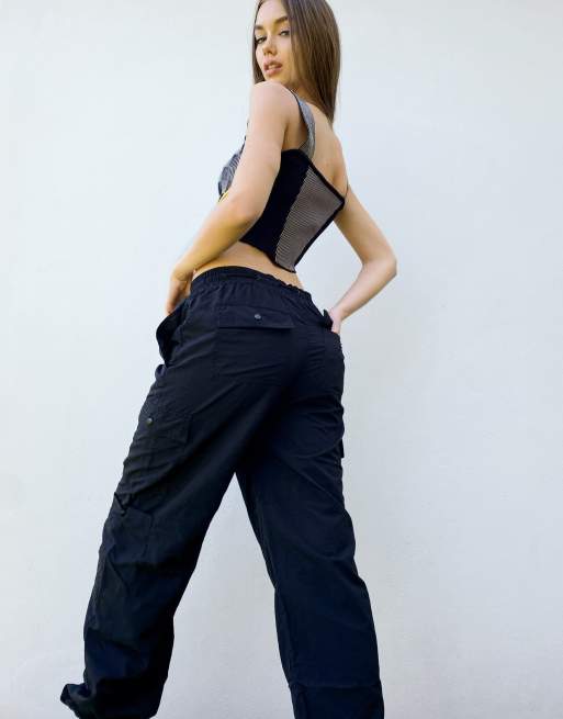 Russell Athletic cargo pants in black