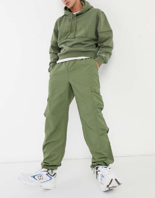 Russell Athletic cargo pants in khaki ASOS