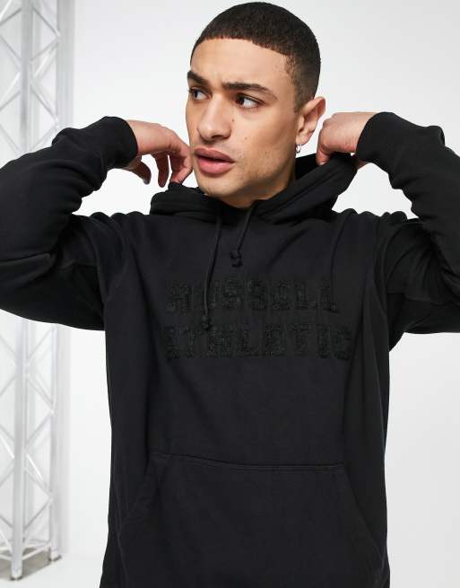 Black store russell hoodie