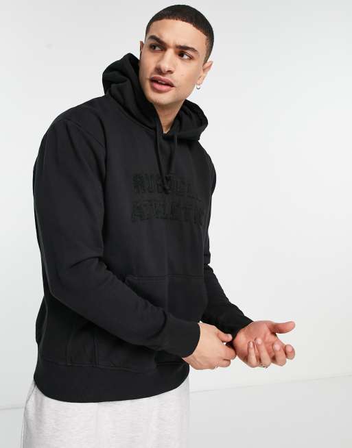 Black shop russell hoodie