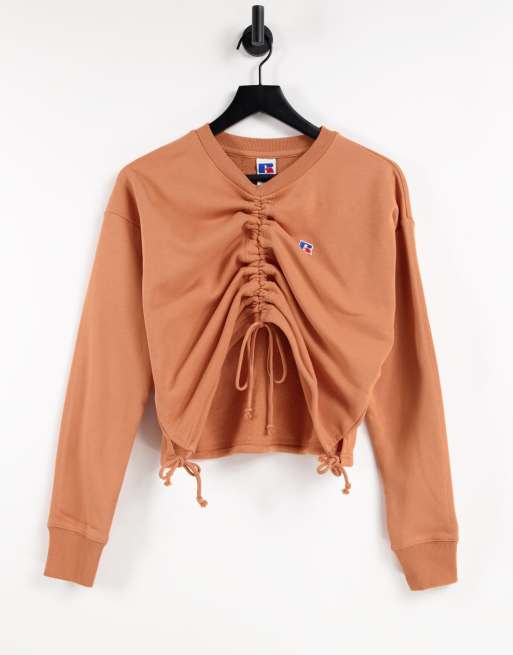 Russell Athletic cropped crew neck sweatshirt