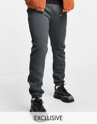 Russell Athletic cuff joggers in charlcoal grey