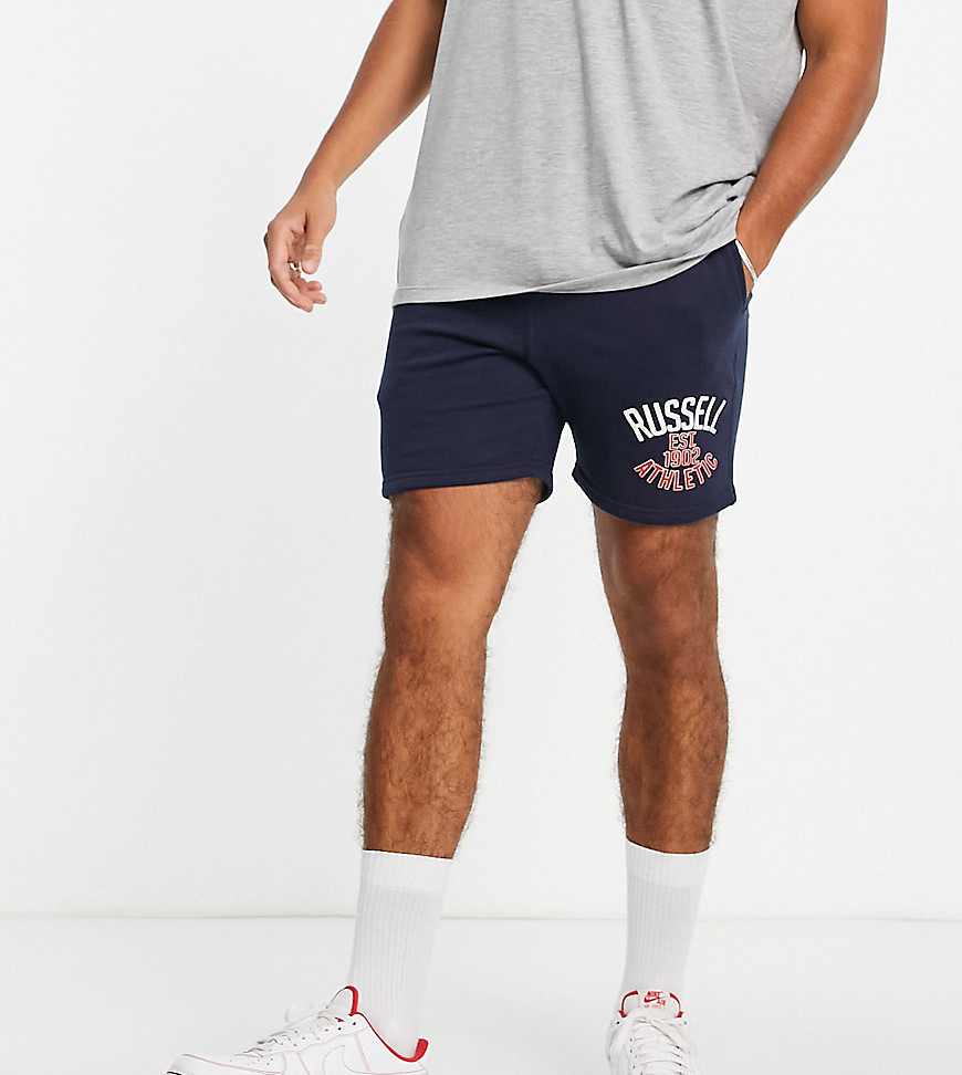 Russell Athletic – EST 1902 – Jersey-Shorts in Marineblau